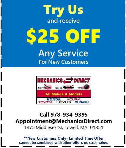 Try Us and receive $25 OFF Any Service*